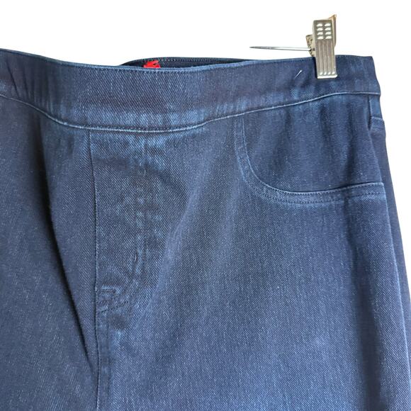 Spanx Jean-ish Blue Pull-On Stretch Jean Leggings Plus Size 2X - Picture 4 of 10